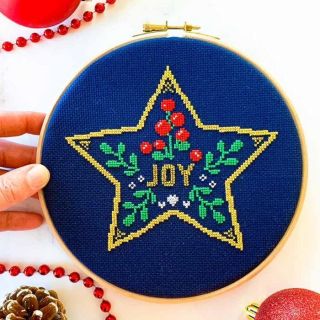 Borduurpakket Christmas kerststal - Studio Koekoek