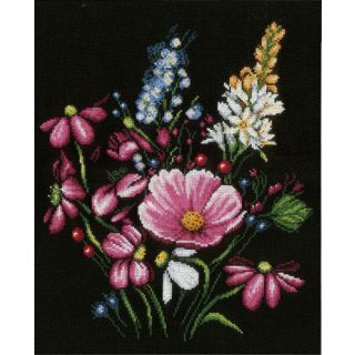 Borduurpakket Flowers - Lanarte