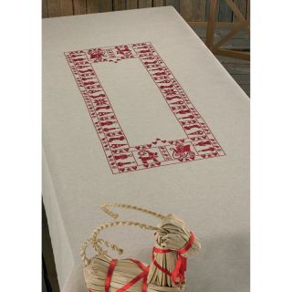 Tafelkleed Christmas Spirit borduurpakket - Permin