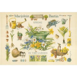Borduurpakket Lente in de tuin - Marjolein Bastin (Lanarte)