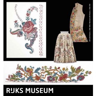 Borduurpakket Rijksmuseum Catwalk Skirt with flowers - Waistcoat with flowers
