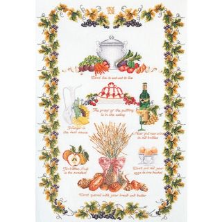 Borduurpakket Culinaire Merklap Linnen - Thea Gouverneur