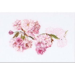 Borduurpakket Prunus bloesem Linnen - Thea Gouverneur