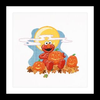 Borduurpakket Sesamstraat Halloween - Thea Gouverneur
