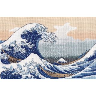 The big wave in Kanagawa - naar de houtsnede van de Japanse kunstenaar Katsushika Hokusai 