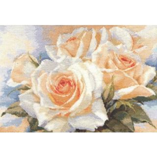 Borduurpakket White Roses - Alisa